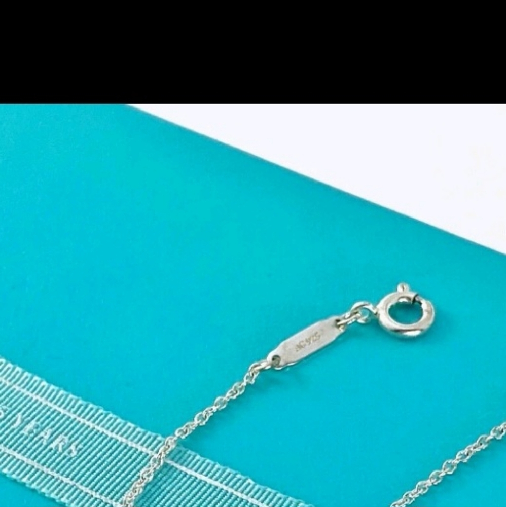 Authentic RT Tiffany & Co. Small Circles Duo Enamel Pendant Adjustable Necklace - Picture 10 of 11